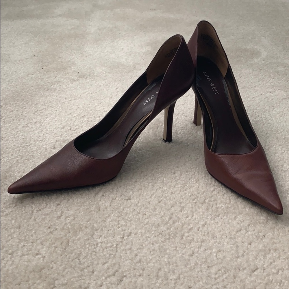 Pointed Brown Nine West Heels